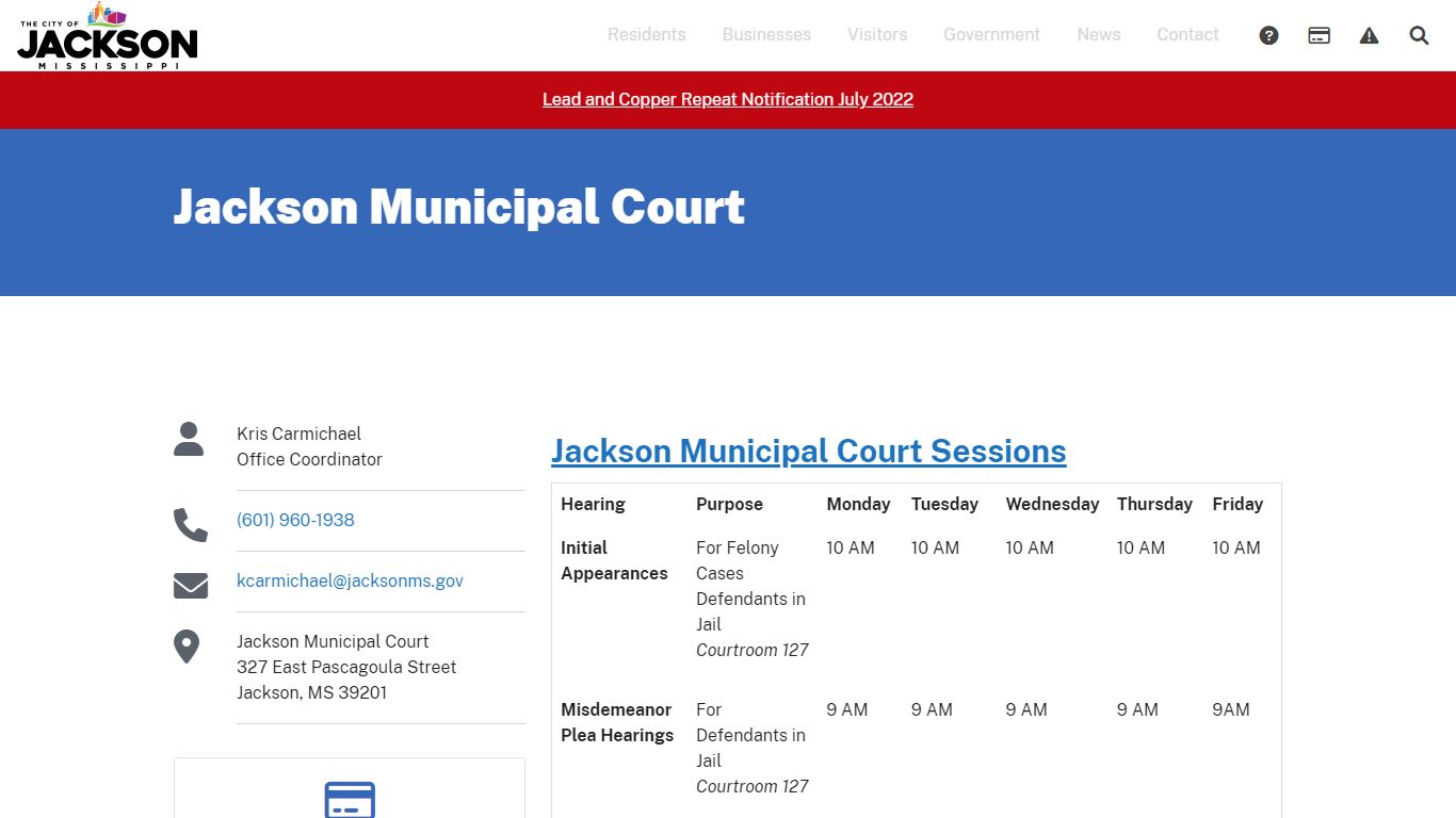Jackson Municipal Court - Jackson, MS
