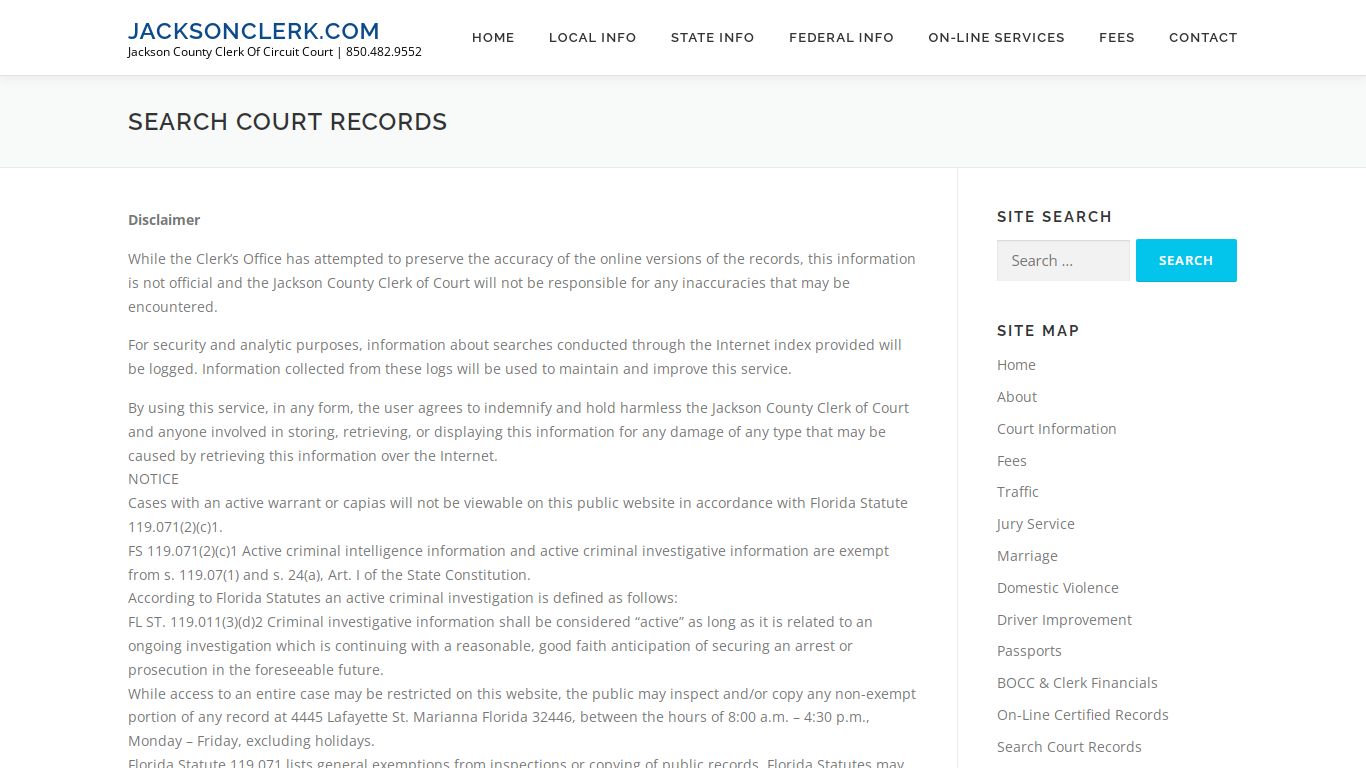 Search Court Records - jacksonclerk.com